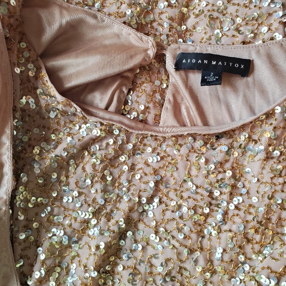 Aidan Mattox Sequin Cocktail Party Dress - Picture 8 of 16